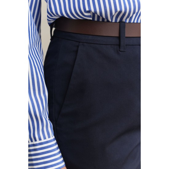 GANT Γυναικείο Παντελόνι Στενή Γραμμή 4150379 433 Σκούρο Μπλε