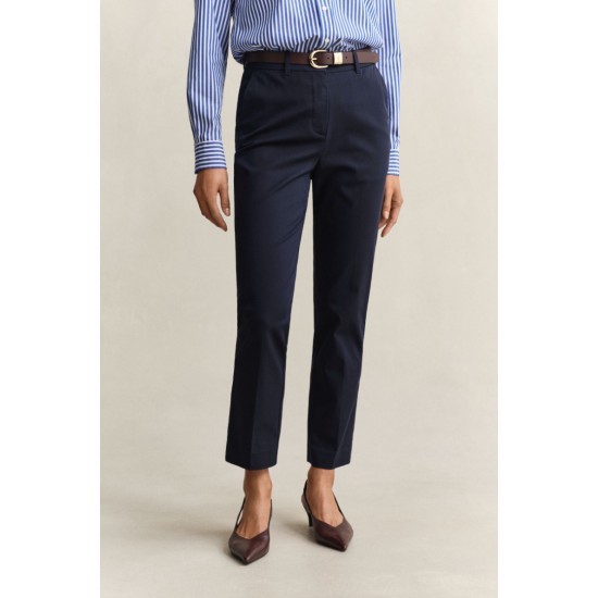 GANT Γυναικείο Παντελόνι Στενή Γραμμή 4150379 433 Σκούρο Μπλε