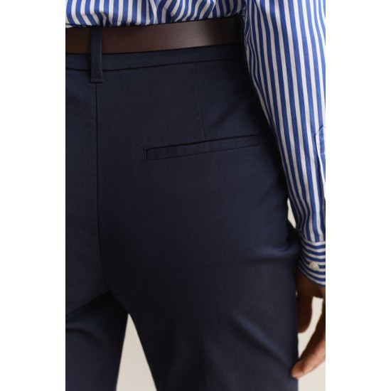 GANT Γυναικείο Παντελόνι Στενή Γραμμή 4150379 433 Σκούρο Μπλε