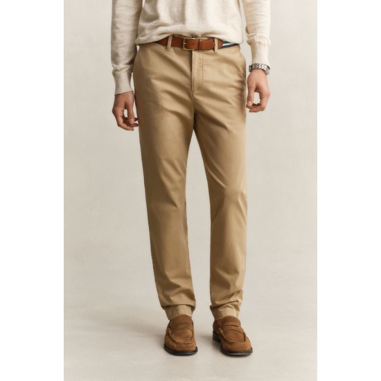 GANT Men's Cotton Slim Fit Classic Chinos 1501000 248 Dark Khaki