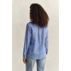 GANT Women's Cotton Silk Regular Fit Printed Shirt 4300624 424 Palace Blue