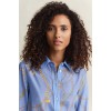 GANT Women's Cotton Silk Regular Fit Printed Shirt 4300624 424 Palace Blue