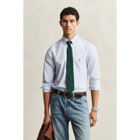 GANT Ανδρικό Βαμβακερό Πουκάμισο Poplin Κανονική Γραμμή 3000100 455 Γαλάζιο